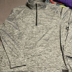 Abercrombie & Fitch Air Knit 1/4 zip athletic pullover- XXL- like new- Grey